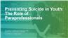 Preventing Suicide in Youth: The Role of Paraprofessionals